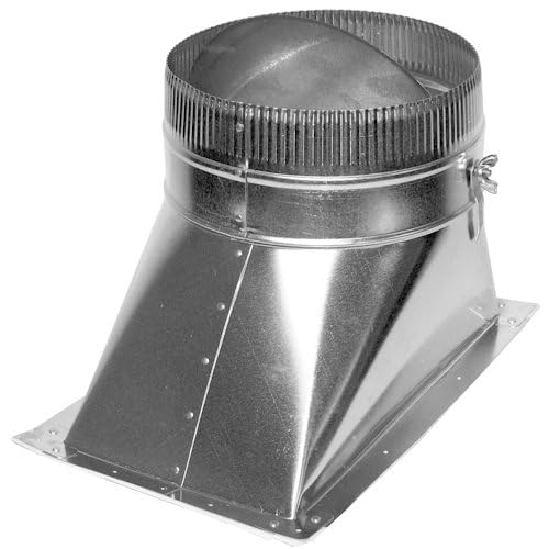 HVAC Premium Duct Round Take Off Galvanized Steel | Side Take Off Duct | 9" Stick on Side Take Off is Compatible with Duct 9", with Damper