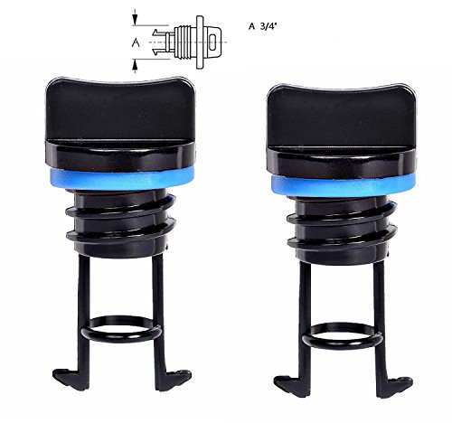 H2o Quality Kayak/Boat Drain Plug Pack of Two