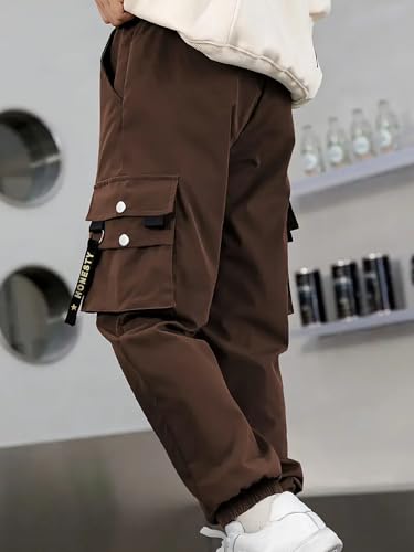 CUTIECRAZE Cargo for Boy || Boy Cargo || Cotton boy Pant (DCP-29-31) (in, Age, 13 Years, 14 Years, Brown) - Image 3 thumbnail