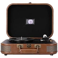 Tourne-Disque, Tourne-Disque Portable Bluetooth à 3 Vitesses, équipé de Deux Haut-parleurs stéréo intégrés, Batterie… - Les Beatles, Paul McCartney, John Lennon, RIngo Starr, George Harrison