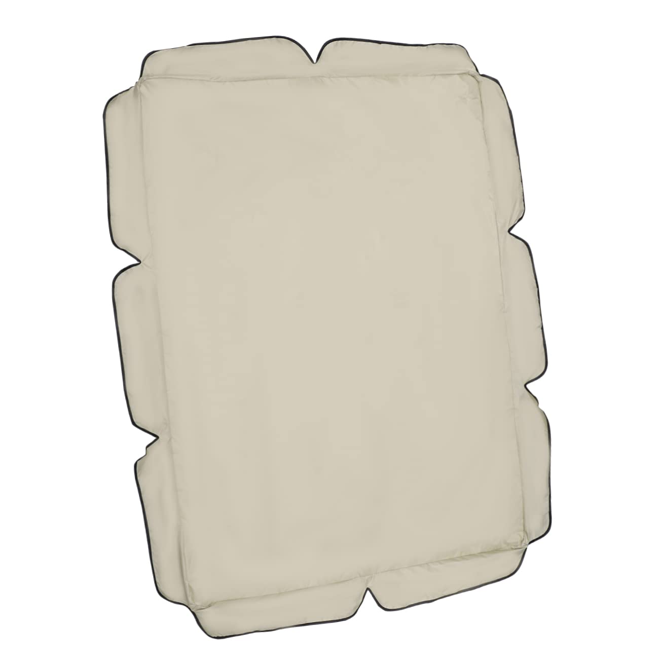 Funda para columpio de jardín beige de tres plazas ideal para terrazas exteriores