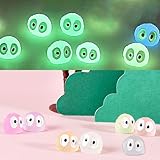 Zurtoki 21 PCS Tiny Resin Figures to Hide,Glow in Dark Luminous Miniature Figurines,Mini Figure with 25 Stickers for Craft,Office Deco,Garden Decor,Home Decorations