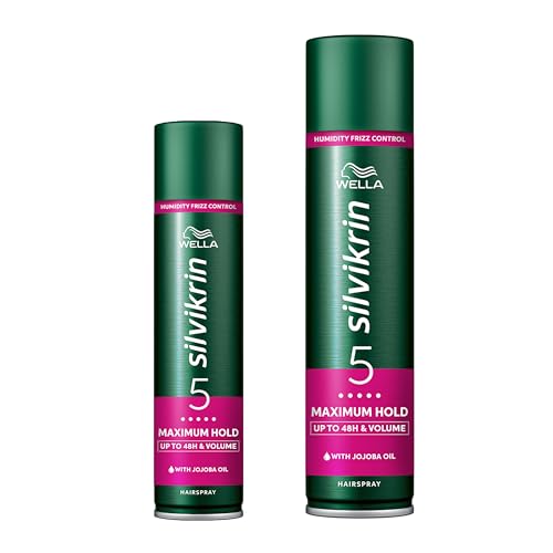 Image of Wella Silvikrin Duo Hairspray Maximum Hold 75ml & 400ml