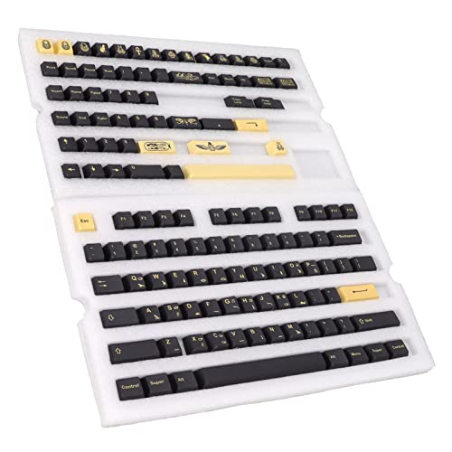 Keycaps PBT 132 Zestaw kluczy, bez liter, wysokość wiśni, egipski motyw faraonowy, DIY dekoracyjne klucze do gier dla mechanicznej klawiatury