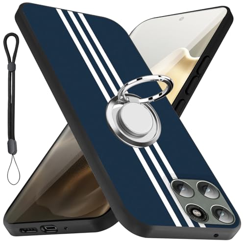 For Motorola edge 60 Pro/60s Pro�P�[�X �����O �ϏՌ� TPU �w��h�~ �V���R�� �ԍڃz���_�[�Ή� 360°��] �X�g���b�v�z�[���t������~�� �����h�~ �S�ʕی�J�o�[�i�u���[�j
