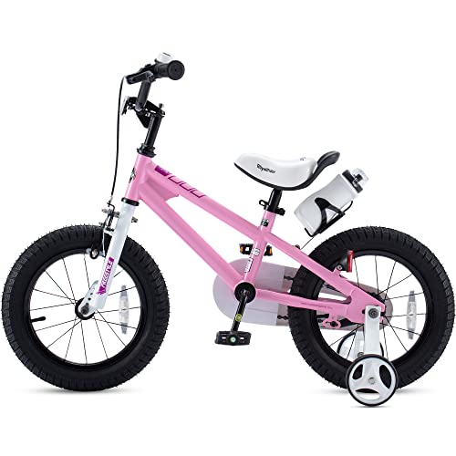 Royalbaby Kids Bike Boys Girls Freestyle Bmx Bicycle With Training Wheels Gifts For Children Bikes 12 Inch Pink #TOP3