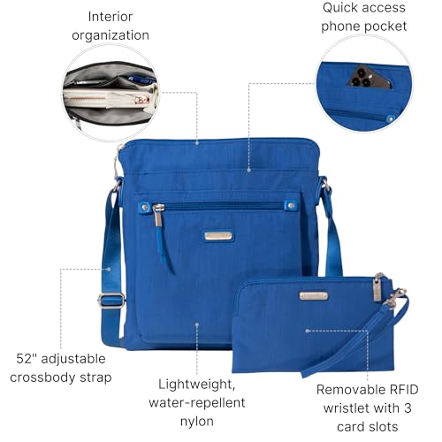 Image of Baggallini womens Go Bagg With Rfid Phone Wristlet