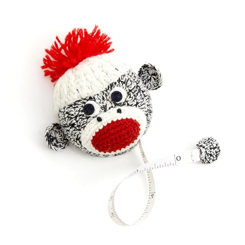Image of Lantern Moon Sock Monkey Retractable Tape Measure - Knitting & Crochet Accessory