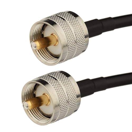 Image of Superbat UHF Male PL-259 to UHF Male PL-259 Low Loss Digital Coax UHF Jumper Cable（5ft RG58 Coax Jumper） for HAM & CB Radio,Antenna Analyzer,Dummy Load,SWR Meter