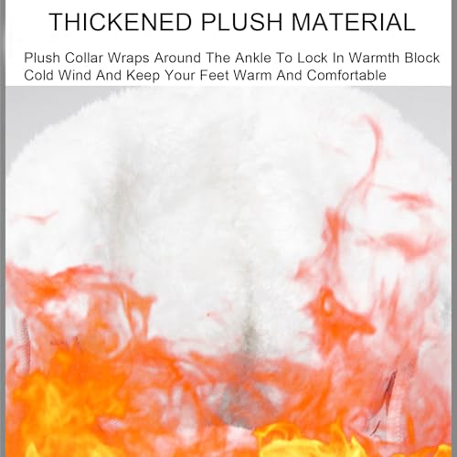 Women'S Waterproof Platform Winter Snow Boots Comfortable Warm Fully Fur Lined Lightweight Non-Slip Outdoor Lace Up Mid Calf Booties3