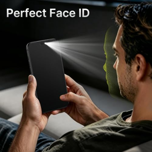 Image of FabeKee Matte Tempered Glass Screen Protector compatible with iPhone 17 Pro Max Anti-Glare Finish With Edge-to-Edge Protection Coverage and Easy Installation Kit