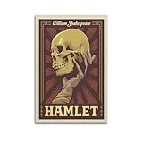 koanga Vintage Literarische Poster Hamlet Poster Dekorative 