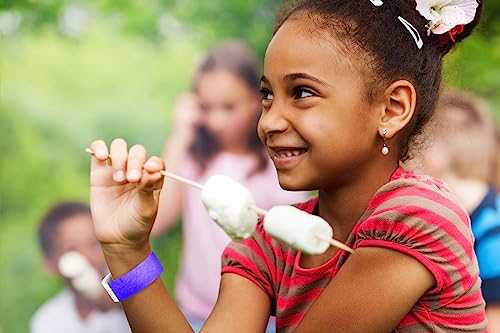 Wristco Purple Tyvek Wristbands For Events - 500 Count ¾” X 10” - Waterproof Recyclable Comfortable Tear Resistant Paper Bracelets Wrist Bands For Concerts Festivals Admission Party Tours #TOP5