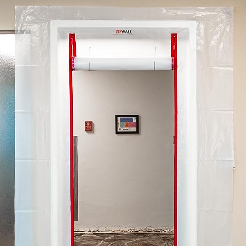 ZIPWALL ZDC Commercial ZipDoor Kit, , red ,1 Count(Pack of 1)