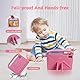 Kinder-Tablet, 10-Zoll-Tablet für Kinder, Android 14, Kleinkind-Tablet, 8 (4 + 4) GB RAM, 128 GB ROM mit EVA-Hülle, Bluetooth, WLAN, 6000 mAh Akku, Kindersicherung, Doppelkamera, Spieletisch (Pink)