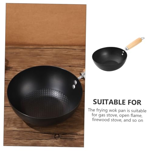 Wok antiadherente de hierro 20cm con mango aislante miniatura 4