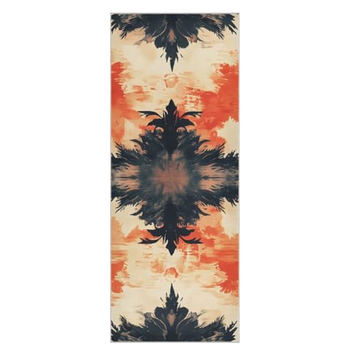 Hezely Non-Slip Hot Yoga Towel - Mat-Sized, Super-Absorbent Microfiber Sweat Towel for Gym, Bikram, Pilates and Yoga Mats,Colorful Highlights Pattern