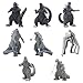 Godzilla Figures Deco Hilloly 8 Pcs Dinosaure Figure Anime Monster Action Figure Mini Dinosaure PVC Ornements pour Enfants Anniversaire Thème Fournitures