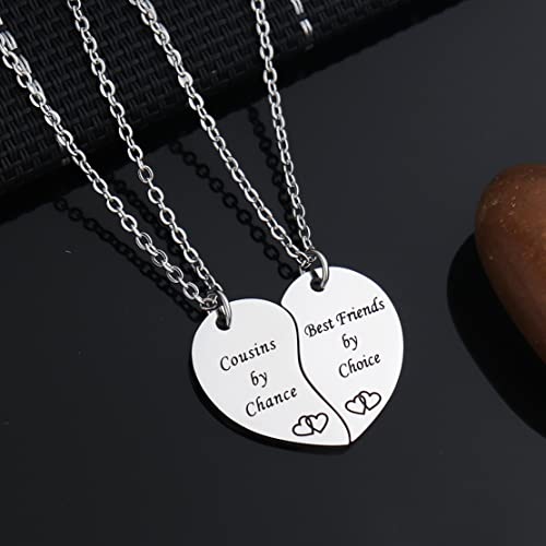 BFF Necklace Set for 2 Best Friends Like Us Stay Close at Heart Set of 2 Bestie Gift Sister Necklace Long Distance Friendship Gift4