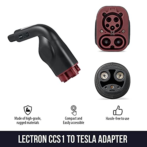 Lectron CCS Charger Adapter for Tesla - 200A and 100-800V DC, for Tesla Owners Only - Now Access Fastest CCS Charging Stations Using Our CCS Adapter