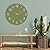 Mosewa Modern Wall Clock - Silent Non-Ticking 8 Inch Wall Clocks Battery Operated Simple Minimalist for Living Room Office Bedrooms Kitchen Home Decor(Olive Green)