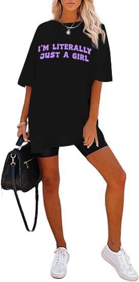 Image of Remidoo Oversized Graphic Tshirts for Women Casual Loose Fit Short Sleeve Tee