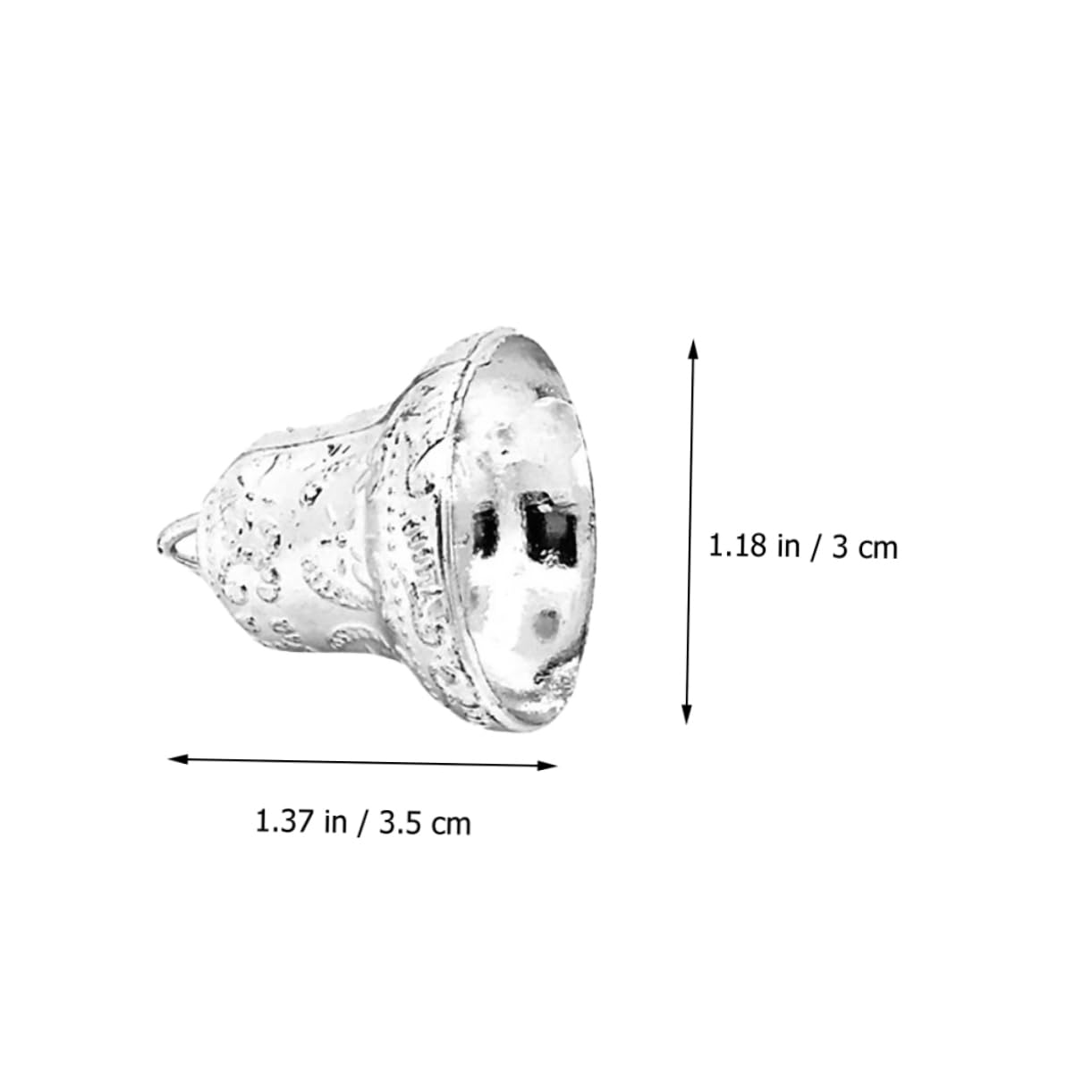 ARTIBETTER Christmas Tree Accessory 6pcs/package Christmas Bells Ornaments Festive Plastic Pendant Decorations Random Color