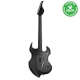 PDP RIFFMASTER Wireless Guitar Controller for Xbox Series X|S, Xbox One, Windows 10/11 PC, Rock Band 4, Fortnite Festival, Audio Jack, Rechargeable Battery, Officially Licensed by Microsoft – Black