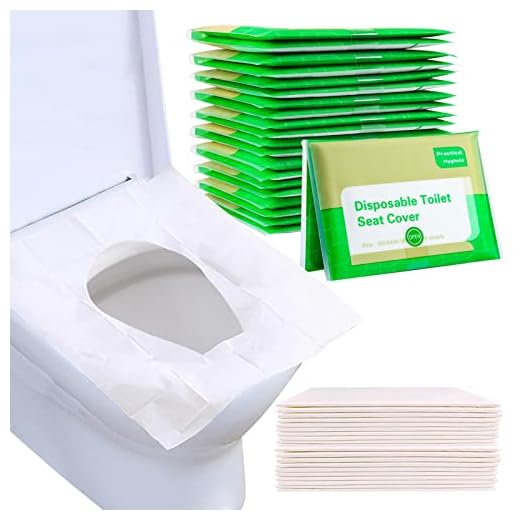 Toilet Seat Covers Disposable, YGDZ 110pcs Flushable Travel Disposable Toilet Seat Covers for Adults Kids Potty Training, Travel Essential Accessories for Airplane, Road Trips, Camping