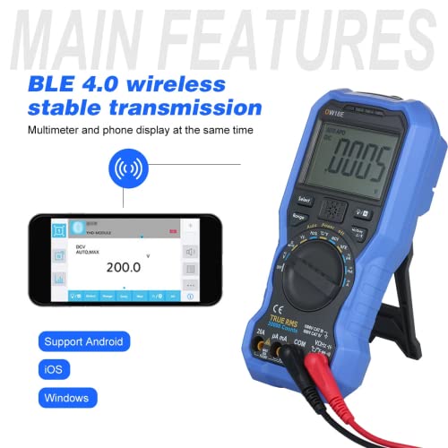 YuqiaoTime OWON OW18E 4 1/2 Digit Smart BLE4.0 True RMS Digital High Accuracy LCD Multimeter With Wireless Connection Data Log Auto-ranging(OW18E) - Image 4