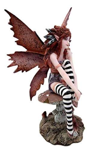 Figurine fée Amy champignon cadeau féerique idéal pour passionnés de contes - 3