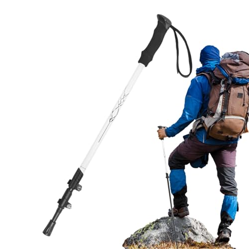 Bastones de trekking ligeros de aluminio ajustables para senderismo y apoyo en montaña