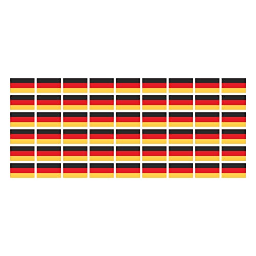 INDIGOS UG Mini Flaggen-Aufkleber Set – 54 Stück, 20x12 Mm, Wetterfest, Für Auto, Laptop & Mehr