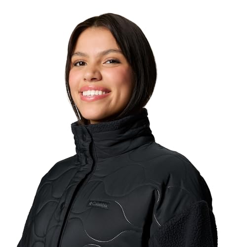 Columbia Womens Cloud Point Long Fleece, Black, X-Large - image 3