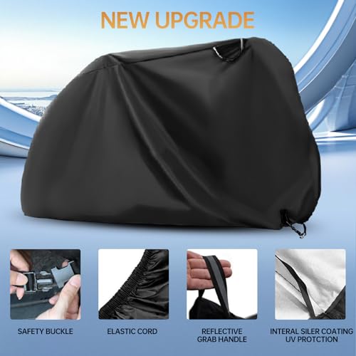 Funda impermeable para bicicleta que evita el óxido y suciedad con correas de seguridad 7