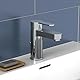 Schütte ELEPHANT Waschtischarmatur, elegante Mischbatterie inkl. Ablaufventil fürs Badezimmer, Wasserhahn Bad mit Exzenter-Gestänge, Badarmatur Waschbecken chrom, 34210