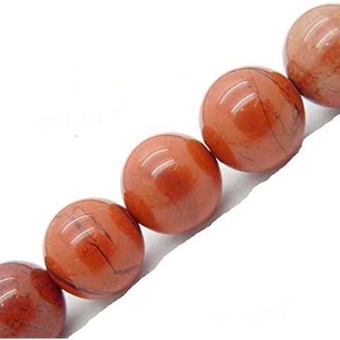 Gemstone Beads for Jewelry Making, Sold per Bag 5 Strands Inside, Red Jasper 8mm Cover
