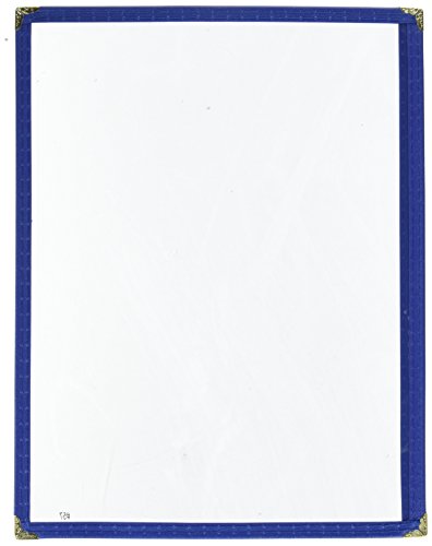 Winco Single Menu Cover, 12-Inch x 9.5-Inch, Blue