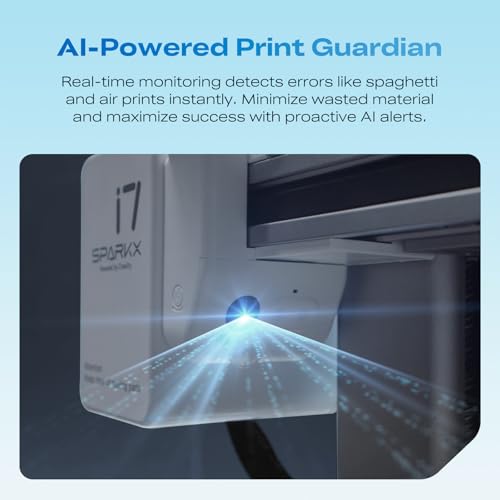 Image of Creality SPARKX i7 3D Printer with AI Camera Monitoring, Auto Leveling, Quiet High-Speed Desktop Printing, Easy Setup, Direct Drive Extruder, WiFi Connectivity, 260x260x255mm Build Volume