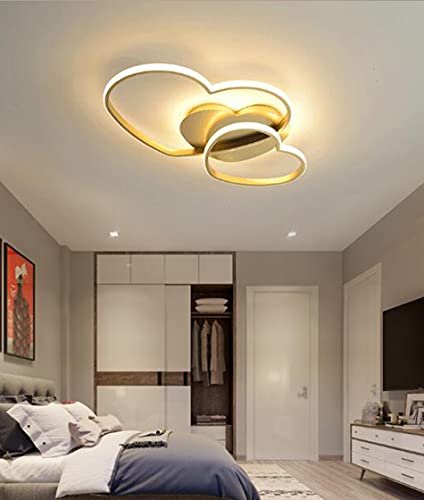 Lámpara de techo LED con control remoto y diseño moderno de corazón 3