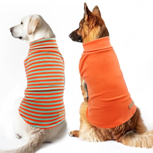 Image of KYEESE 2Pack Dog Sweater for Large Dogs Soft Pet Coats Fleece Sweatshirt