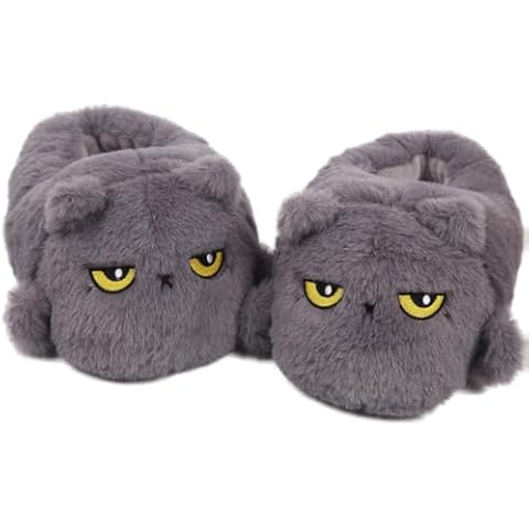 Caramella Bubble Cute Cat Animal Slipper for women Adult Fuzzy Warm House Slippers Novelty Fluffy Home Shoes Ladies Winter Slippers Indoor Outdoor Cover