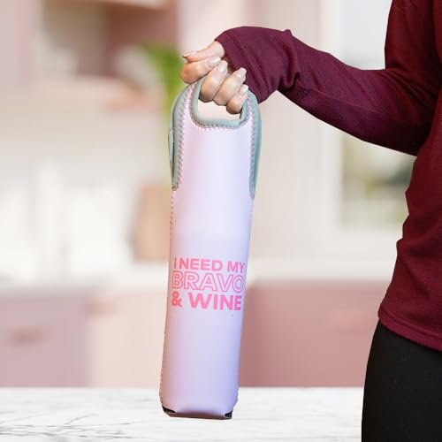 Bolso para vino Bravo "I Need My Bravo & Wine" con asa miniatura 4