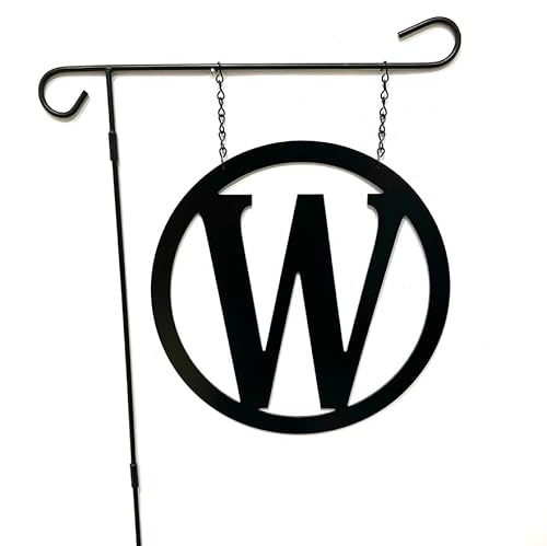 Pk Décor Initial Garden Flag For Outside, Initial Gifts For Women, 12 Inch, Letter Monogram Initial Yard Sign, Gift For Her, Last Minute Gift Idea #TOP3