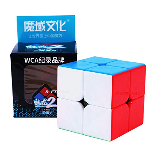 Image of MoYu Meilong Professional Speed Cube, Stickerless Magic Puzzle Cube with Instructions (Size 2x2)