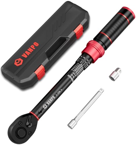 VANPO Clé Dynamométrique 1/4" 3-25Nm