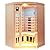KUNSANA Ceramic Infrared Sauna 2-3 Person Infrared Saunas for Home Low EMF Indoor Home Sauna Spa Hemlock Wooden Corner Sauna Room with Bluetooth Speakers, LED Reading Lamps, Chromotherapy Lights