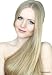 TRESSMATCH®16"-18" Remy Human Hair Clip in Extensions Wheat/Medium Blonde (#16) 9 Pieces Thick to Ends Full Head Volume Set [4.4oz/122g]