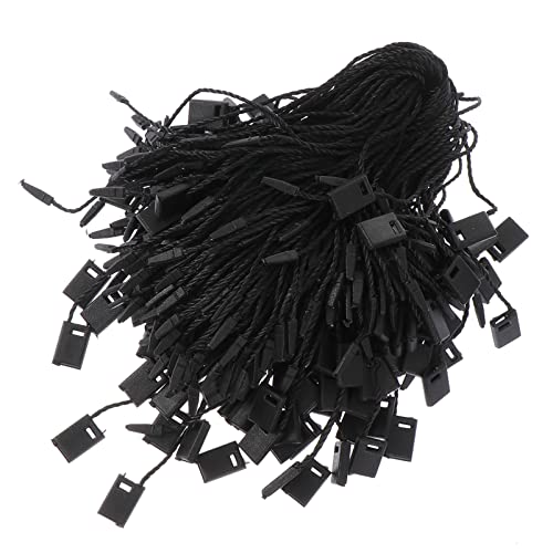 HAPINARY 1000pcs Clothing Price Tag String Tag Ropes Snap Lock Easy to Use Garment Fasteners