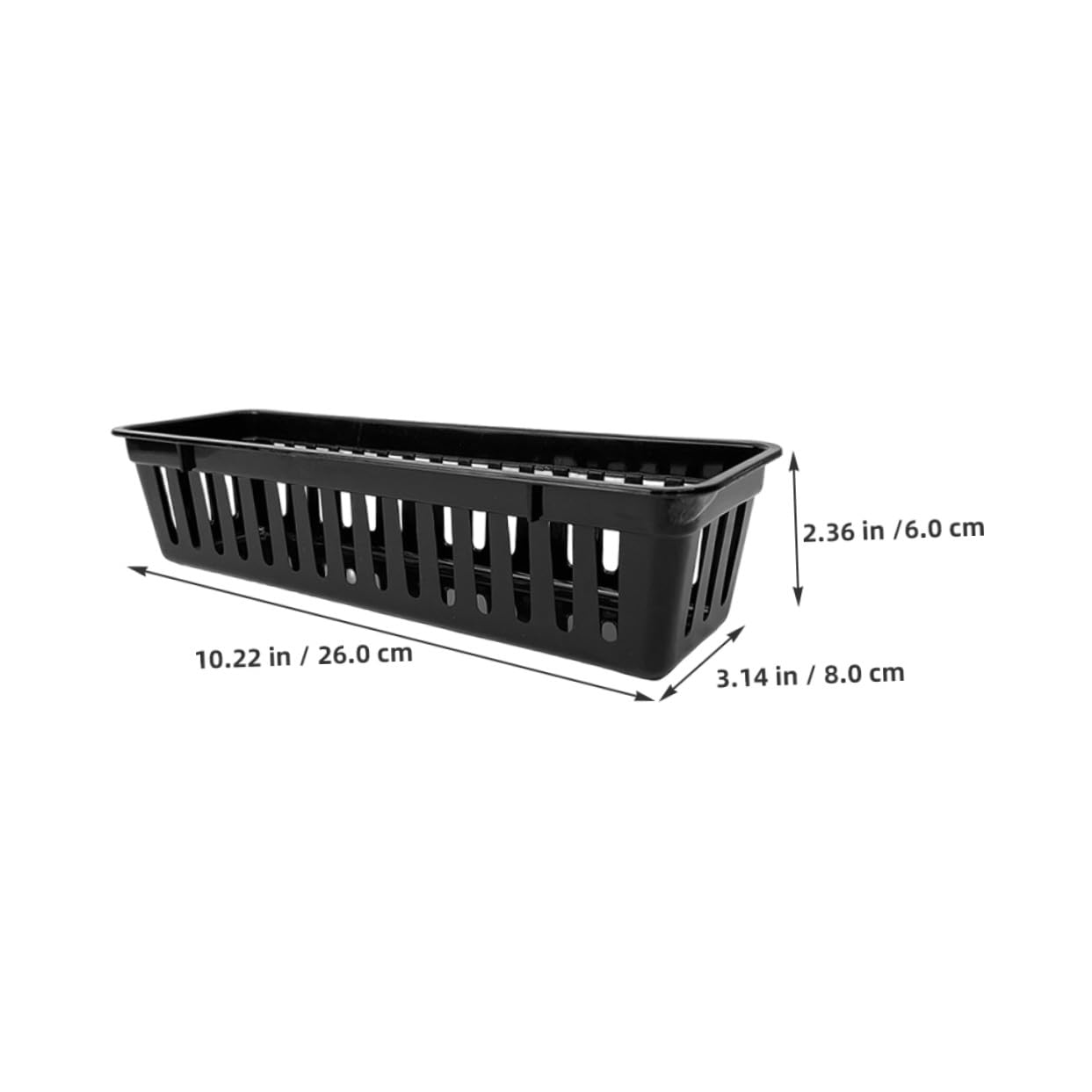 SOIMISS Organizador de Lápices Rectangular de Pp Negro, 12 Piezas